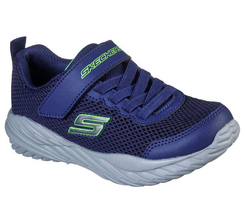 Skechers Nitro Sprint - Krodon - Boys Sneakers Navy/Light Green [AU-NK7603]